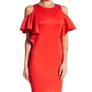 NWT In Style Crew Neck Cold Shoulder Dress S